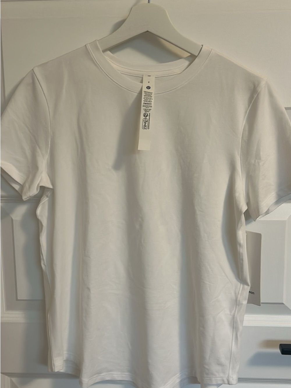 lululemon athletica Men's White Crew Short-Sleeve Tee